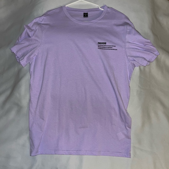 Purple Proverb Shirt Men's Medium - Picture 1 of 3